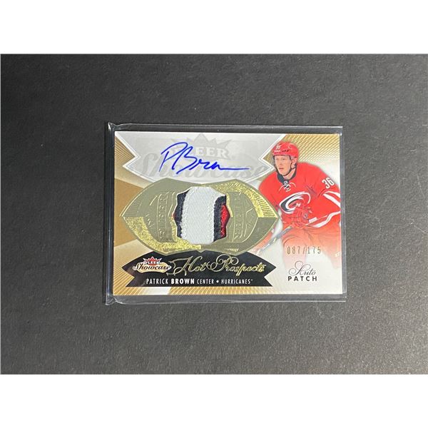 PATRICK BROWN AUTOGRAPH/JERSEY PATCH CARD EXCELLENT PATCH #D/175