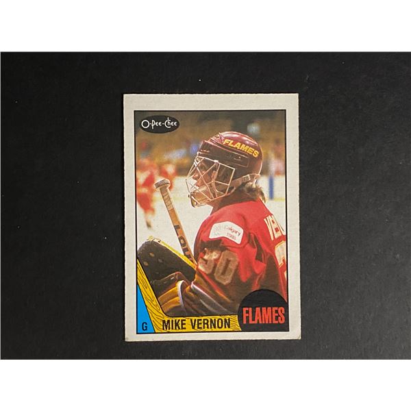 MIKE VERNON ROOKIE CARD 1987 0-PEE-CHEE #215