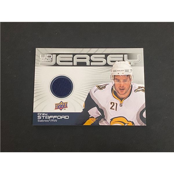 2010-11 U.D HOCKEY SERIES 1 DREW STAFFORD N.H.L JERSEY CARD