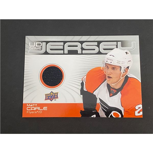2010-11 U.D HOCKEY SERIES 1 MATT CARLE N.H.L JERSEY CARD