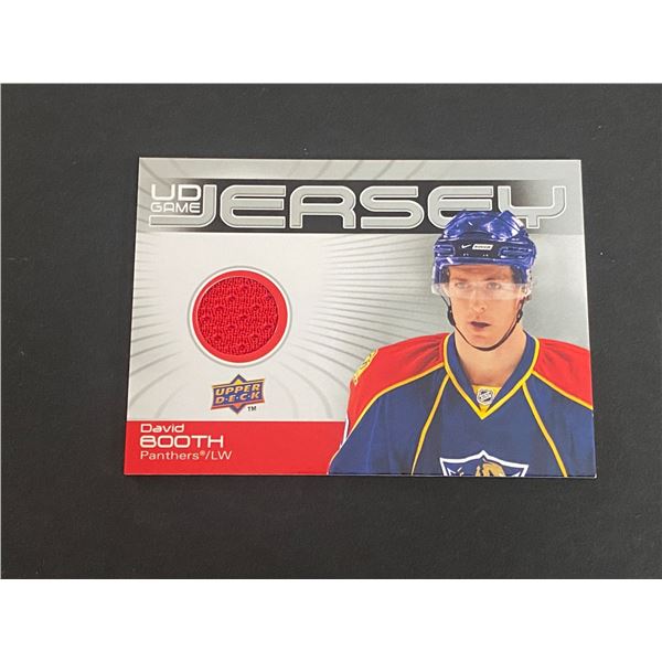 2010-11 U.D HOCKEY SERIES 1 DAVID BOOTH N.H.L JERSEY CARD