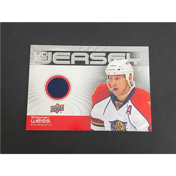 2010-11 U.D HOCKEY SERIES 1 STEPHEN WEISS N.H.L JERSEY CARD