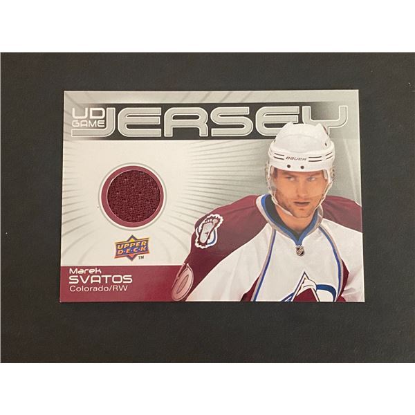 2010-11 U.D HOCKEY SERIES 1 MAREK SVATOS N.H.L JERSEY CARD