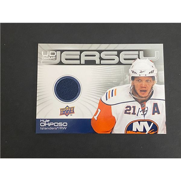 2010-11 U.D HOCKEY SERIES 1 KYLE OKPOSO N.H.L JERSEY CARD