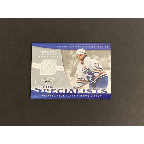 2006 U.D NHL POWER PLAY THE SPECIALIST MICHAEL PECA N.H.L JERSEY CARD