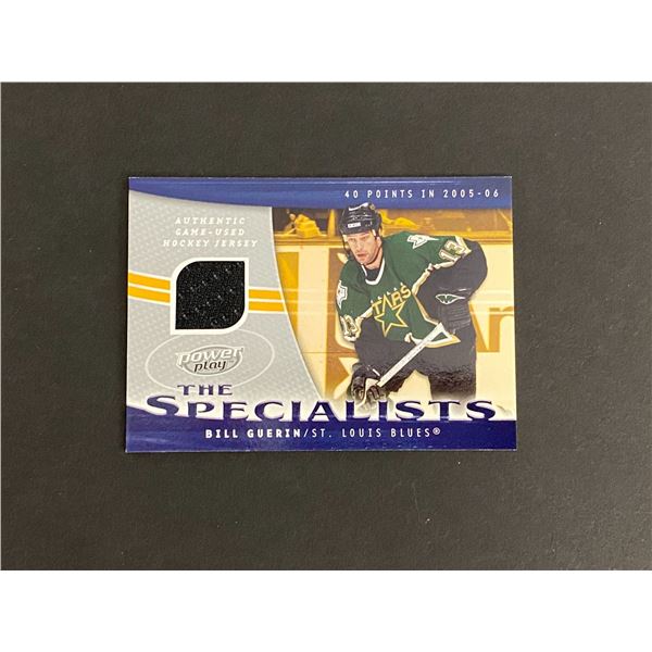 2006 U.D NHL POWER PLAY THE SPECIALIST BILL GUERIN N.H.L JERSEY CARD