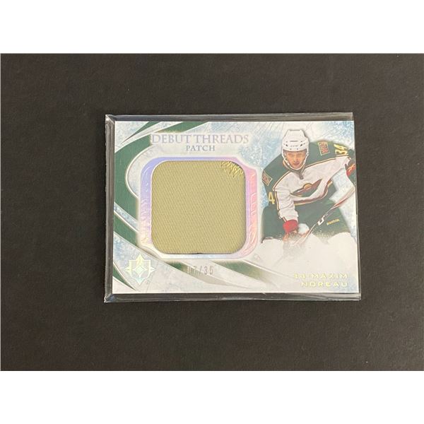 2010-11 ULTIMATE COLLECTION HOCKEY MAXIM NOREAU 07/35 N.H.L PATCH CARD