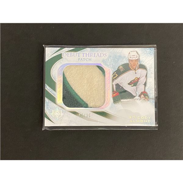 2010-11 ULTIMATE COLLECTION HOCKEY CODY ALMOND 32/35 N.H.L PATCH CARD