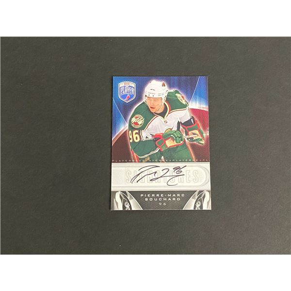 2009-10 BE A PLAYER AUTOGRAPH PIERRE-MARC BOUCHARD N.H.L AUTOGRAPH CARD
