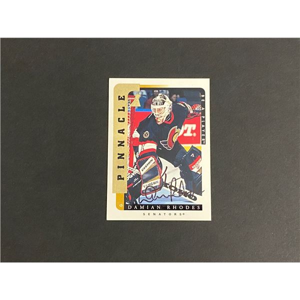 1997 PINNACLE AUTOGRAPH DAMIAN RHODES N.H.L AUTOGRAPH CARD