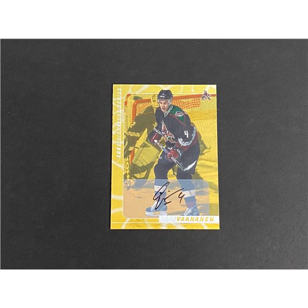 2000 IN THE GAME AUTOGRAPH OSSI VAANEN AUTOGRAPH CARD