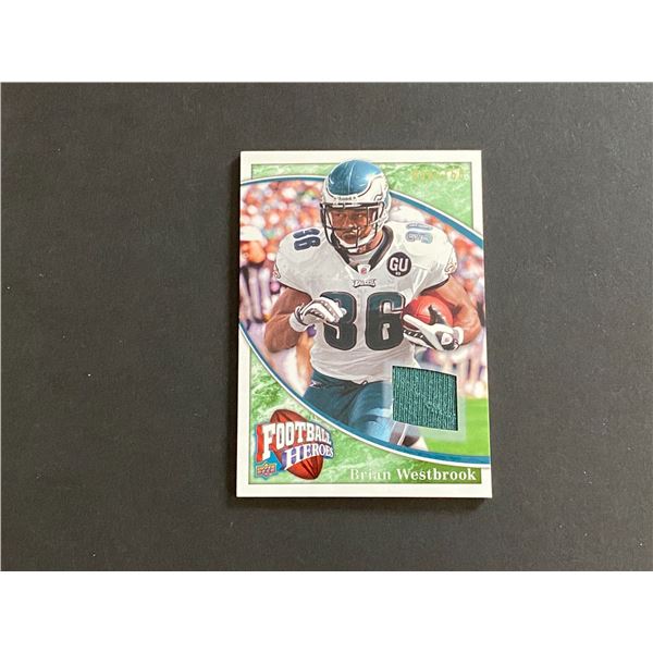 2009 UPPER DECK FOOTBALL HEROES BRIAN WESTBROOK #038/150 N.F.L JERSEY CARD