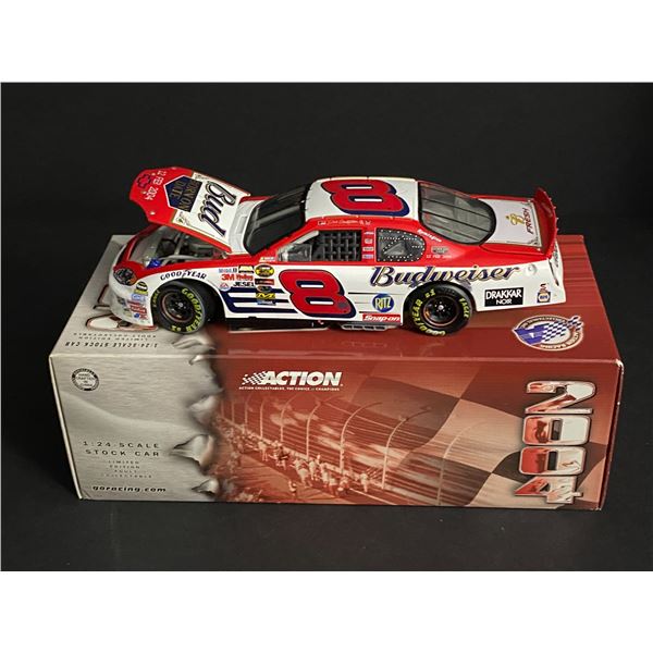 DALE EARNHARDT JR TWIN 125 WIN 1/24 SCALE #8 RACED VERSION BUDWEISER TOTAL PRODUCTION OF 30,888