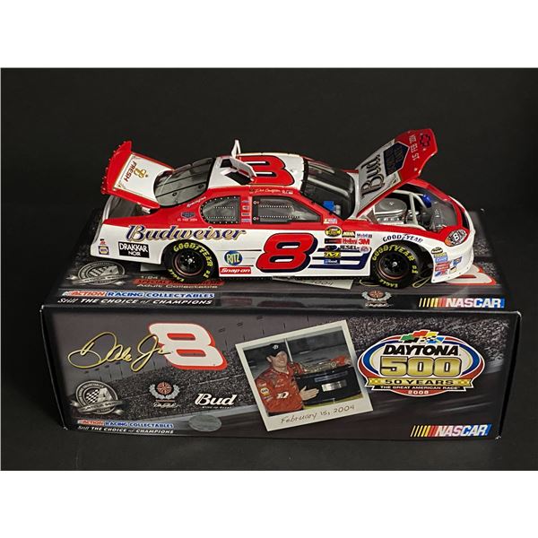 DALE EARNHARDT JR DAYTONA 500 WIN 1/24 SCALE #8 BUDWEISER 1 OF 6,180