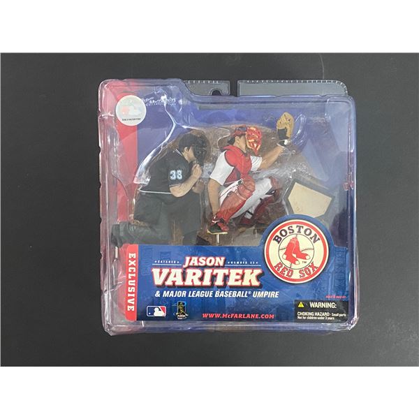 JASON VARITEK BOSTON RED SOX RARE MCFARLANE W/UMPIRE EXCLUSIVE