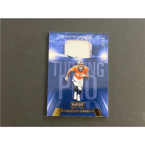 BRADLEY CHUBB 2018 PANINI PATCH CARD #18 OF 50 MADE