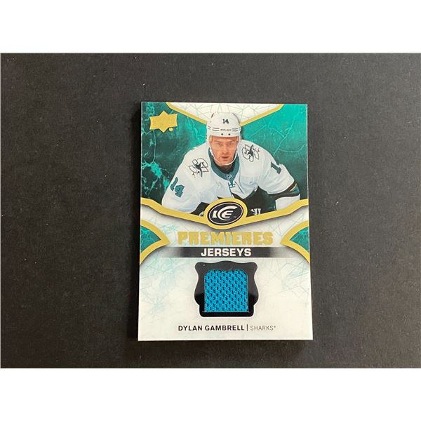 DYLAN GAMBRELL JERSEY CARD 2018/19 U.D ICE HOCKEY CARD