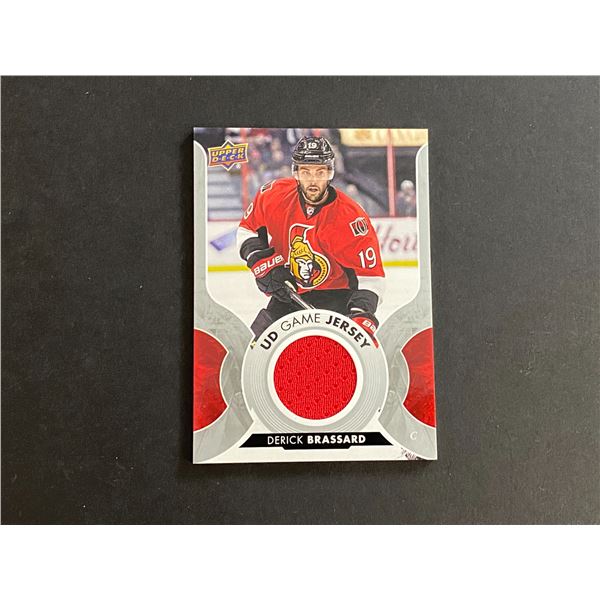 DERICK BRASSARD JERSEY CARD 2017/18 U.D SERIES 1 HOCKEY CARD