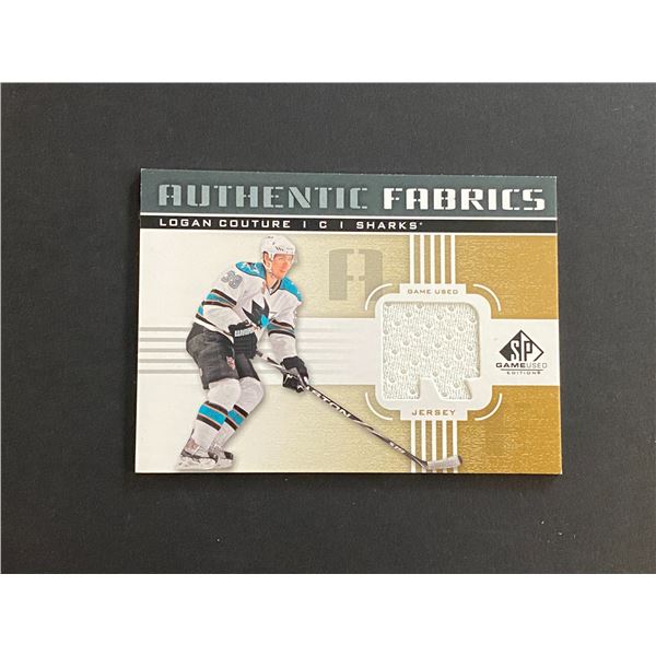 LOGAN COUTURE JERSEY CARD 2011/12 U.D SP GAME USED