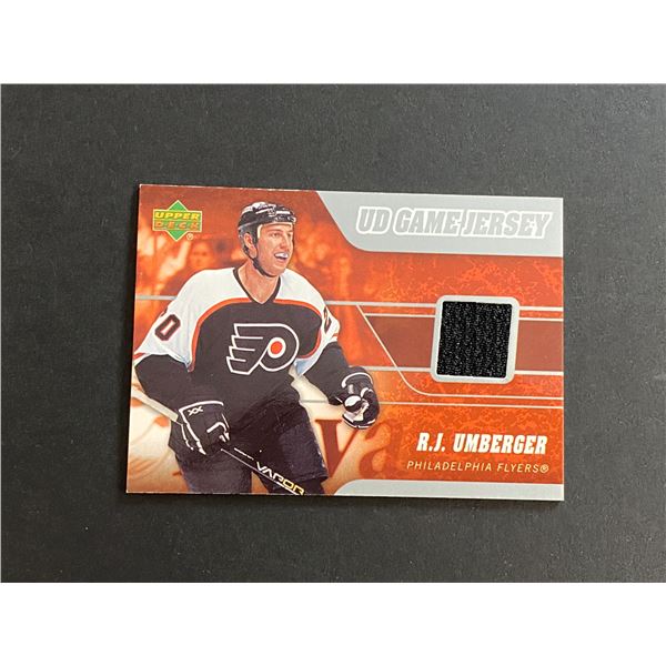 R.J UMBERGER JERSEY CARD 2006 U.D SERIES 1 HOCKEY