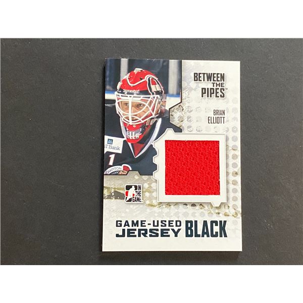 BRIAN ELLIOT JERSEY CARD 2010 IN THE GAME