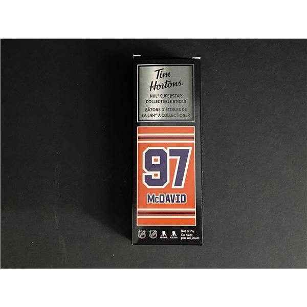CONNOR McDAVID TIM HORTONS MINI STICK NHL SUPERSTAR COLLECTABLE #97