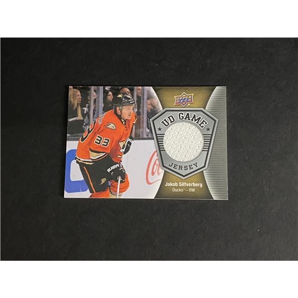 JAKOB SILFVERBERG JERSEY CARD 2016/17 U.D SERIES 1 HOCKEY