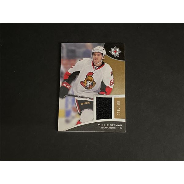 MIKE HOFFMAN JERSEY CARD 2015/16 U.D ULTIMATE COLLECTION #116 OF 199 MADE