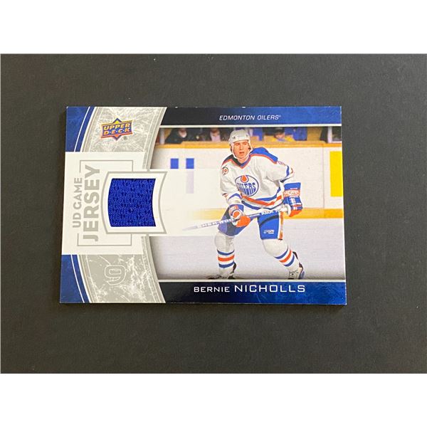 BERNIE NICHOLLS JERSEY CARD 2013/14 U.D SERIES 1 HOCKEY