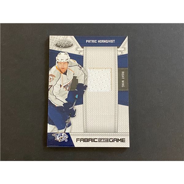 PATRIC HORNQVIST NASHVILLE PREDATORS JERSEY CARD #048 OF 250 MADE!