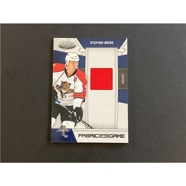 STEPHEN WEISS FLORIDA PANTHERS JERSEY CARD #042 OF 250 MADE!