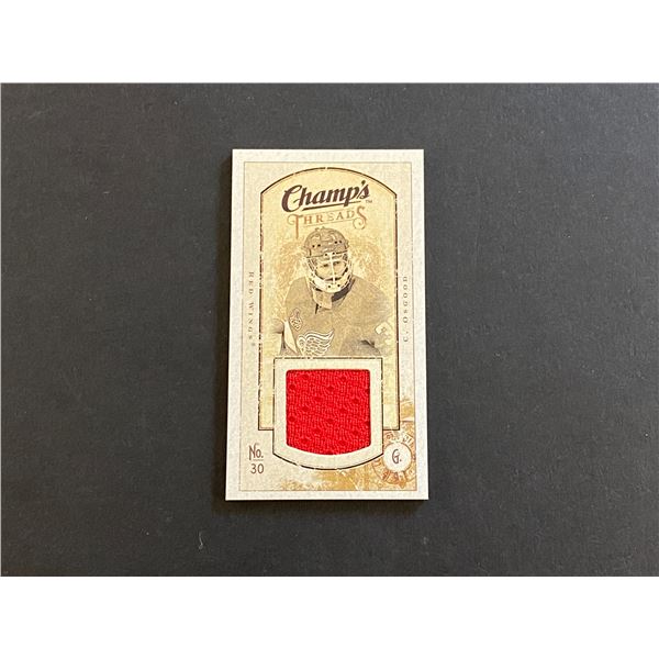 CHRIS OSGOOD DETROIT RED WINGS JERSEY CARD