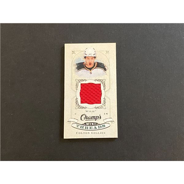 COLTON GILLIES MINNESOTA WILD JERSEY CARD