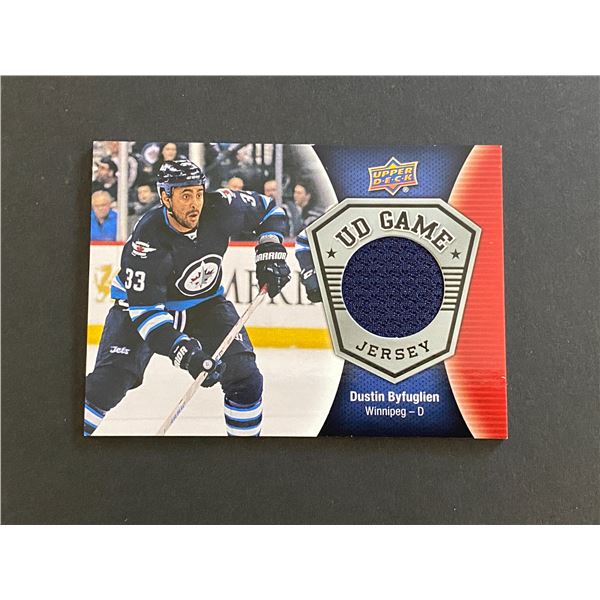 DUSTIN BYFUGLIEN JERSEY CARD WINNIPEG JETS