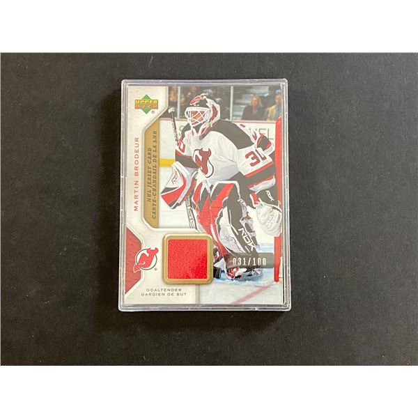 MARTIN BRODUER 2007 MCDONALDS RARE GAME WORN JERSEY REDEMPTION ONLY 100 MADE!