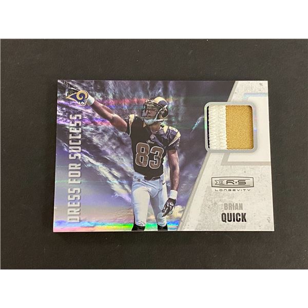 BRIAN QUICK PATCH CARD EXCELLENT PATCH #48 OF 49 MADE