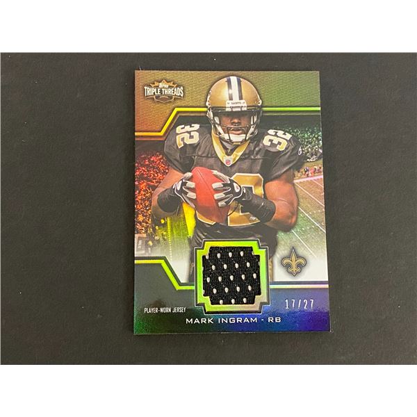 MARK INGRAM NEW ORLEANS SAINTS JERSEY CARD #17 OF ONLY 27 MADE