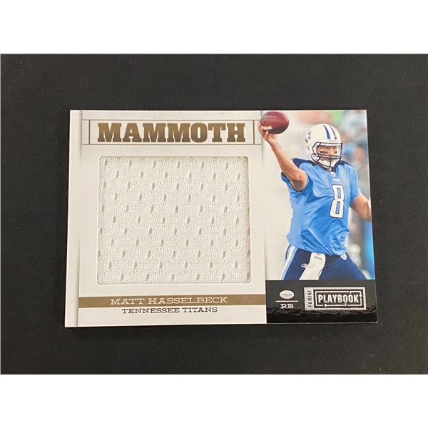 MATT HASSELBECK TENNESSEE TITANS JERSEY CARD #66 OF 99 MADE