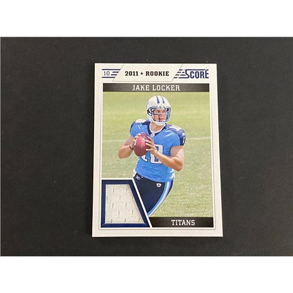 JAKE LOCKER TENNESSEE TITANS JERSEY CARD
