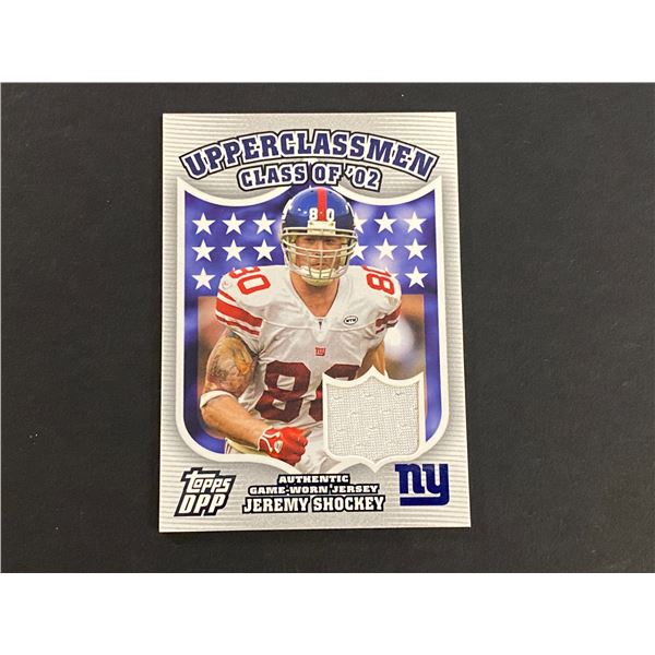 JEREMY SHOCKEY NEW YORK GIANTS JERSEY CARD
