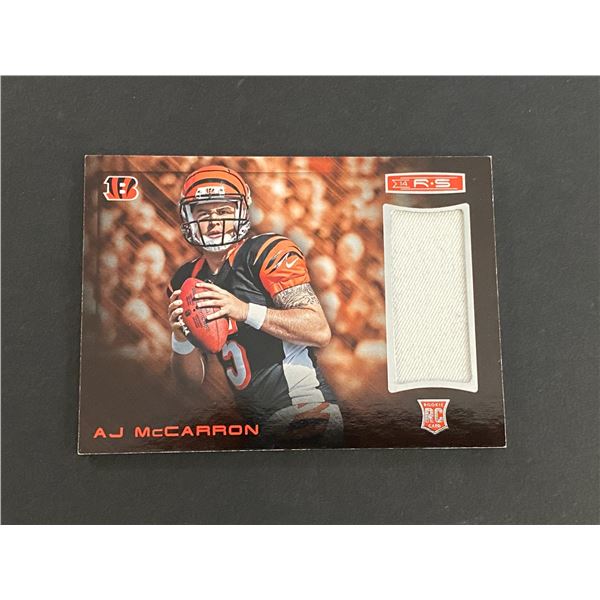 AJ McCARRON CINCINNATI BENGALS JERSEY CARD