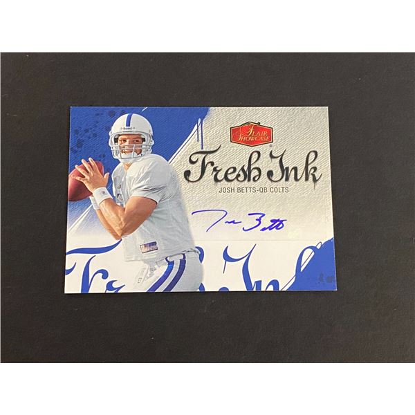 JOSH BETTS INDIANAPOLIS COLTS AUTOGRAPH CARD