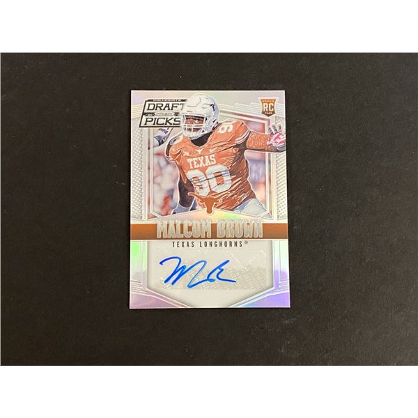 MALCOM BROWN TEXAS LONGHORNS AUTOGRAPH CARD