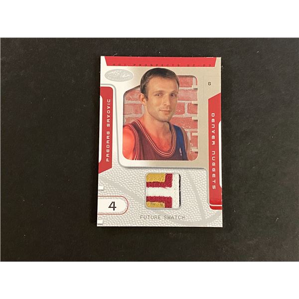 PREDAAG SAVOVIC DENVER NUGGETS PATCH CARD #167 OF 500 MADE