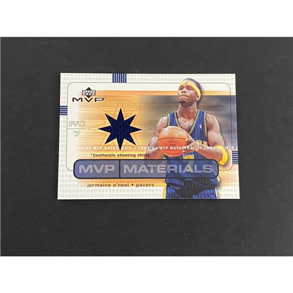 JERMAINE O'NEAL INDIANA PACERS JERSEY CARD