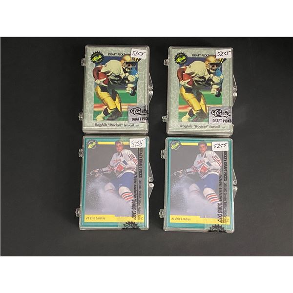 4 MINI SETS 2 HOCKEY 2 FOOTBALL