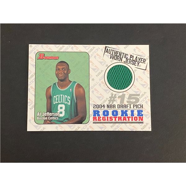 AL JEFFERSON BOSTON CELTICS JERSEY CARD