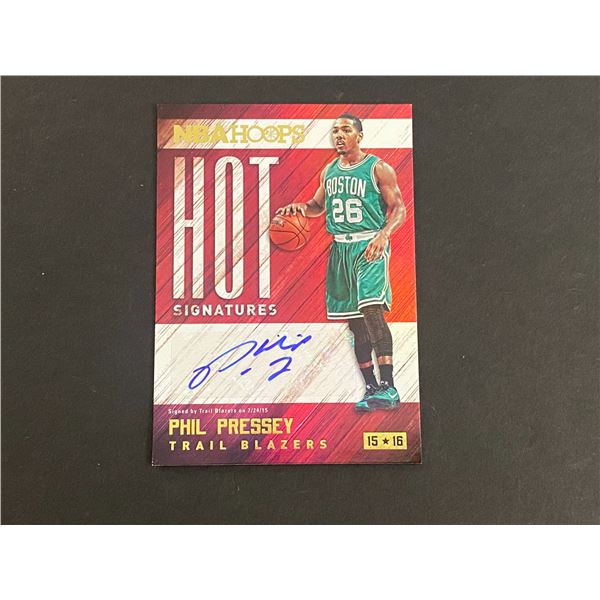 PHIL PRESSEY BOSTON CELTICS AUTOGRAPH CARD