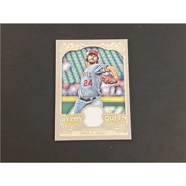 DAN HAREN ANAHEIM ANGELS JERSEY CARD