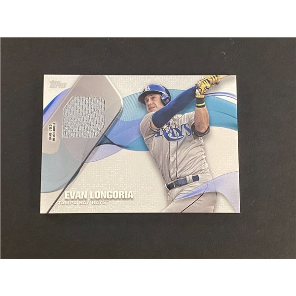 EVAN LONGORIA TORONTO BLUE JAYS JERSEY CARD